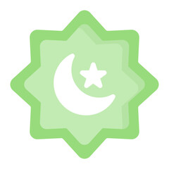 Islamic Star icon vector image. Can be used for Eid al Adha.
