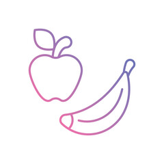 Fruits vector icons stock illustration