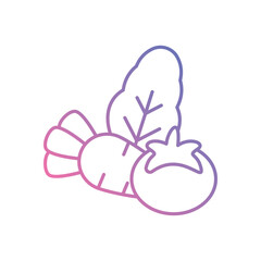 Vegetables vector icons stock illustration