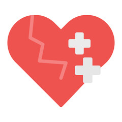 Healing icon vector image. Can be used for World Refugee Day.