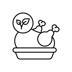 Chicken vector icons stock illustration