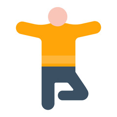 Aerobics icon vector image. Can be used for Fitness.