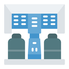 Cockpit icon vector image. Can be used for Airplane.