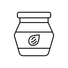 Almond Butter vector icons stock illustration