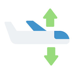 Turbulence icon vector image. Can be used for Airplane.