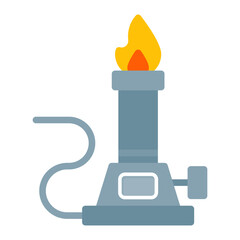 Bunsen Burner icon vector image. Can be used for Virtual Lab.