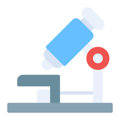 Microscope icon vector image. Can be used for Virtual Lab.