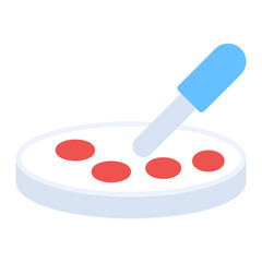 Petri Dish icon vector image. Can be used for Virtual Lab.