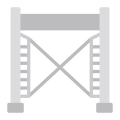 Scaffolding icon vector image. Can be used for Construction Vehicles.