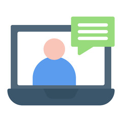 Interview icon vector image. Can be used for Hiring Process.