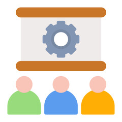 Training icon vector image. Can be used for Hiring Process.