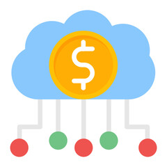 Digital Currency icon vector image. Can be used for Digital Disruption.