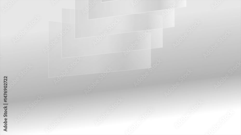 Aufkleber transparent 3d glass panels on a white background with depth and modern minimal aesthetic. seamless 