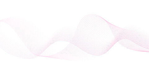 pink wave curve lines banner background design. Abstract soft wave lines dynamic flowing pink light isolated background. Vector Illustration of the pink pattern of lines. Black stripes on white .	
