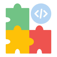 Obraz premium Integration Testing icon vector image. Can be used for Software Testing.