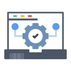 Test Verification icon vector image. Can be used for Software Testing.