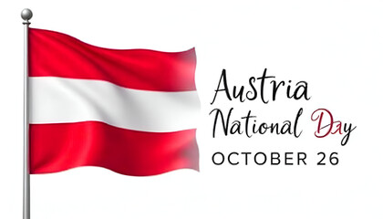 Austria National Day, October 26. Vector illustration 
