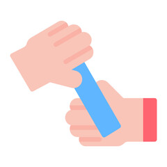 Relay Baton icon vector image. Can be used for Track and Field.