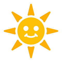 Before Sun icon vector image. Can be used for Skin Burns.