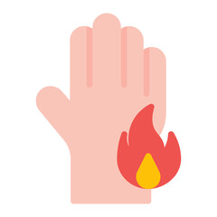 Scald icon vector image. Can be used for Skin Burns.