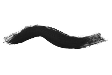 Line – a smear drawn with a black pencil on an empty background.