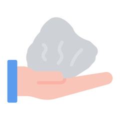 Limestone icon vector image. Can be used for Raw Metrial.