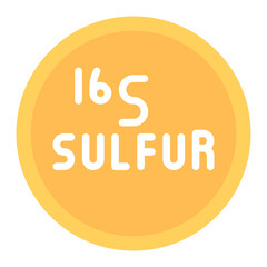 Sulfur icon vector image. Can be used for Raw Metrial.