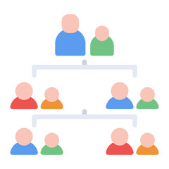Line of Descent icon vector image. Can be used for Inheritance.