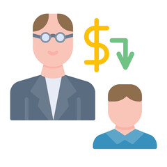 Passing Down icon vector image. Can be used for Inheritance.