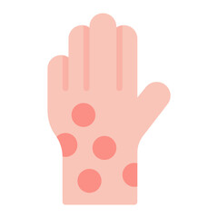 Hives icon vector image. Can be used for Allergy Symptoms.