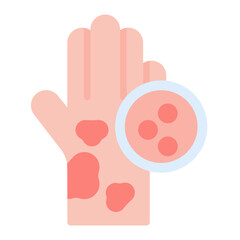 Rash icon vector image. Can be used for Allergy Symptoms.