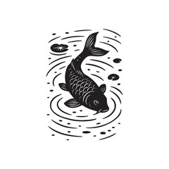 vector illustration of a fish