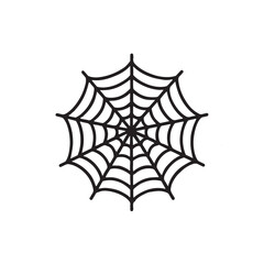 vector illustration of a Spider web