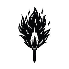 set of vector silhouettes of plants