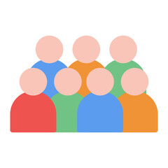 Groups icon vector image. Can be used for Social Relationship.
