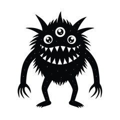 Create a Monster with Three Eyes and Four Legs