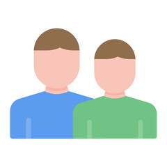 Sidekicks icon vector image. Can be used for Social Relationship.