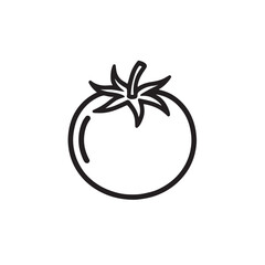 vector illustration of a tomato