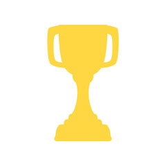 trophy icon, simple flat style, illustration, logo sign symbol pictogram template, for ui or ux isolated on white for mobile app, editable