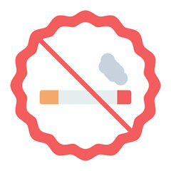 No Smoking Allowed icon vector image. Can be used for Smoking.