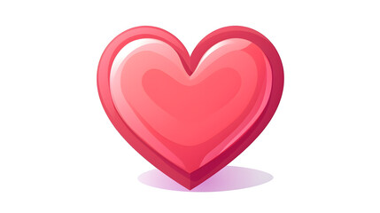Heart Romantic Love Isolated Icon Cartoon Vector Illustration for Creative Design Projects