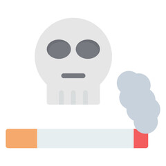 Smoking Dangers icon vector image. Can be used for Smoking.