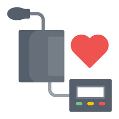 Blood Pressure icon vector image. Can be used for Medical Tests.