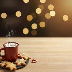 coffee and cookies  background