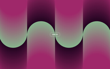 Retro Wave Gradient Pattern. Trendy vector illustration.