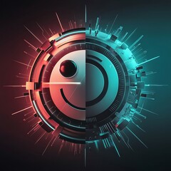 Multi-dimensional and Futuristic 3d Visuals combining-2d-and-3d-elements ABSTRACT BACKGROUND 