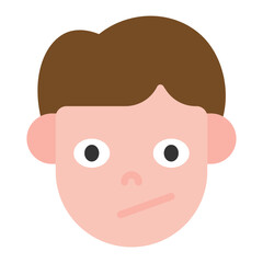 Indifferent icon vector image. Can be used for Human Emotions.