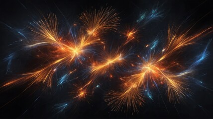 Dynamic energy bursts illuminating the void with unexpected brilliance and depth