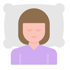 Insomnia icon vector image. Can be used for Burnout.