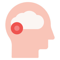 Mental Fog icon vector image. Can be used for Burnout.